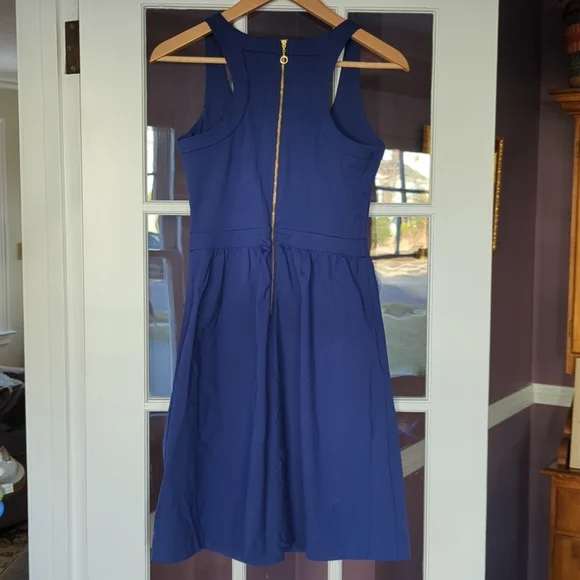 Cynthia Rowley royal blue sleeveless racer back dress size small - Picture 3 of 8